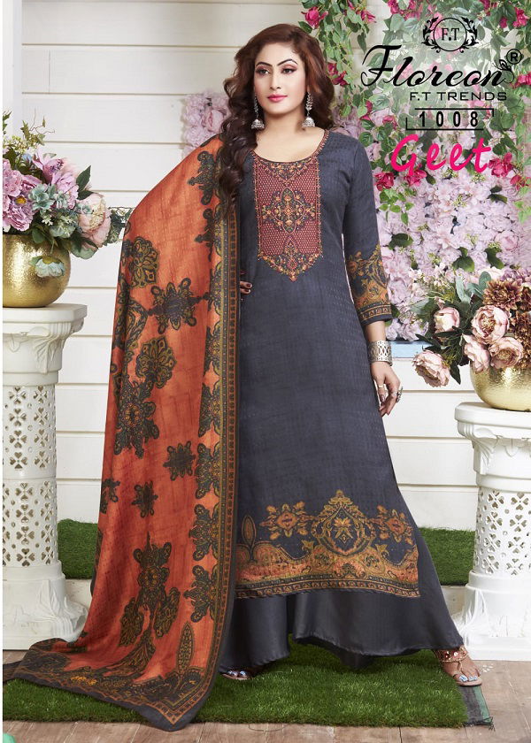 Floreon Geet Exclusive Wear Wholesale Dress Material Collection